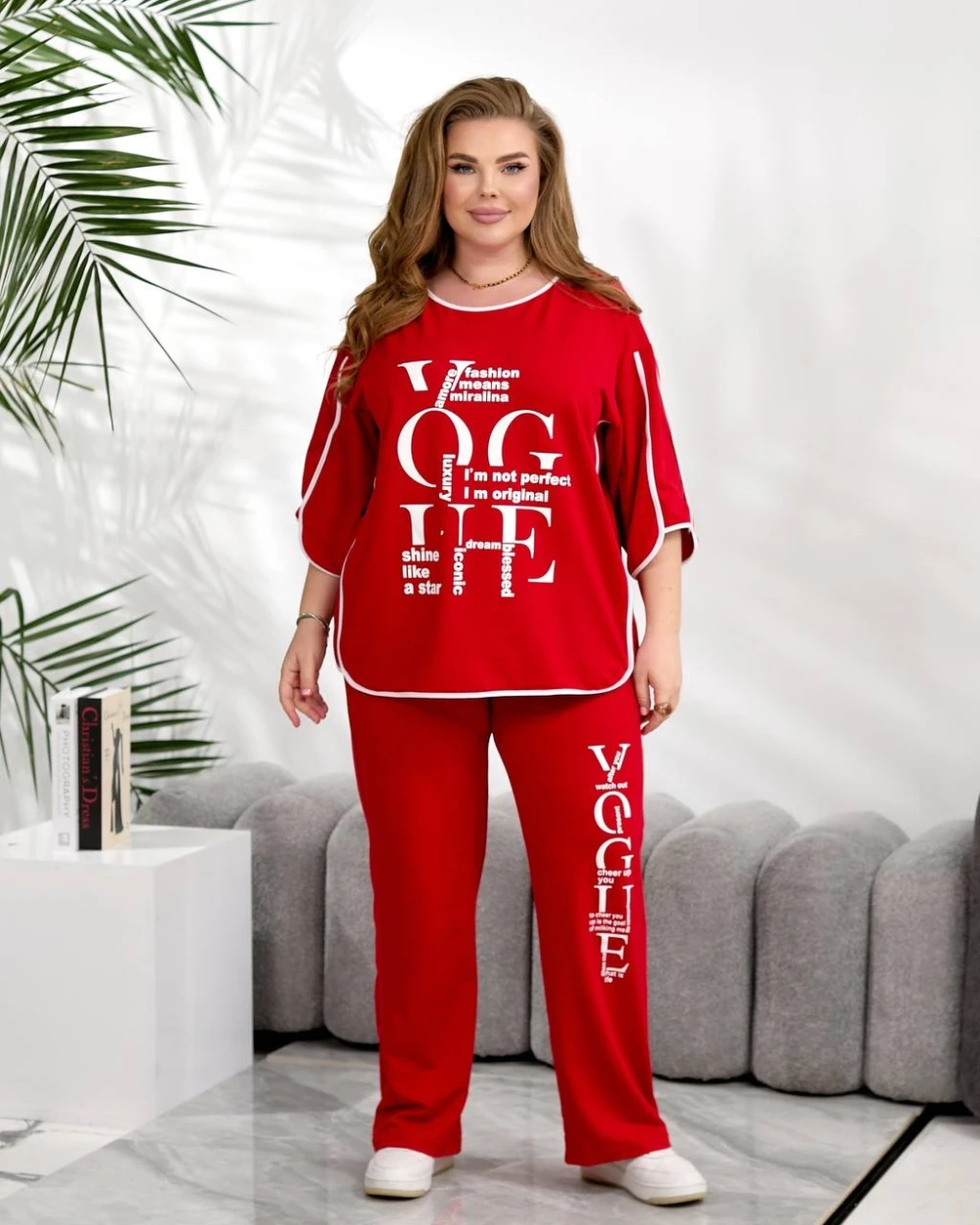 Costum, bumbac dublu-fir